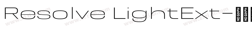 Resolve LightExt字体转换 Resolve LightExt字体转换